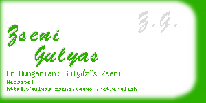 zseni gulyas business card